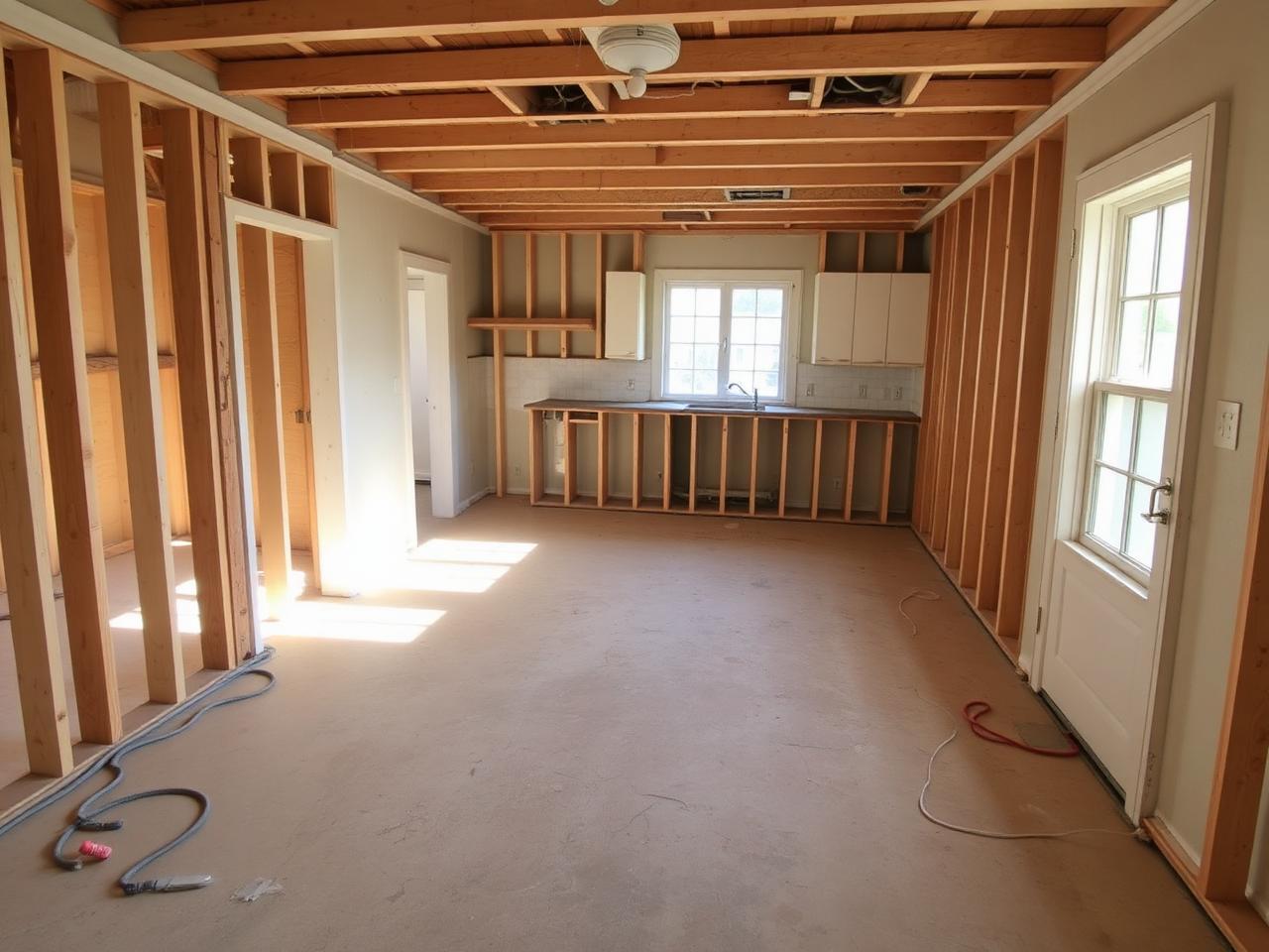 After: Kitchen demo