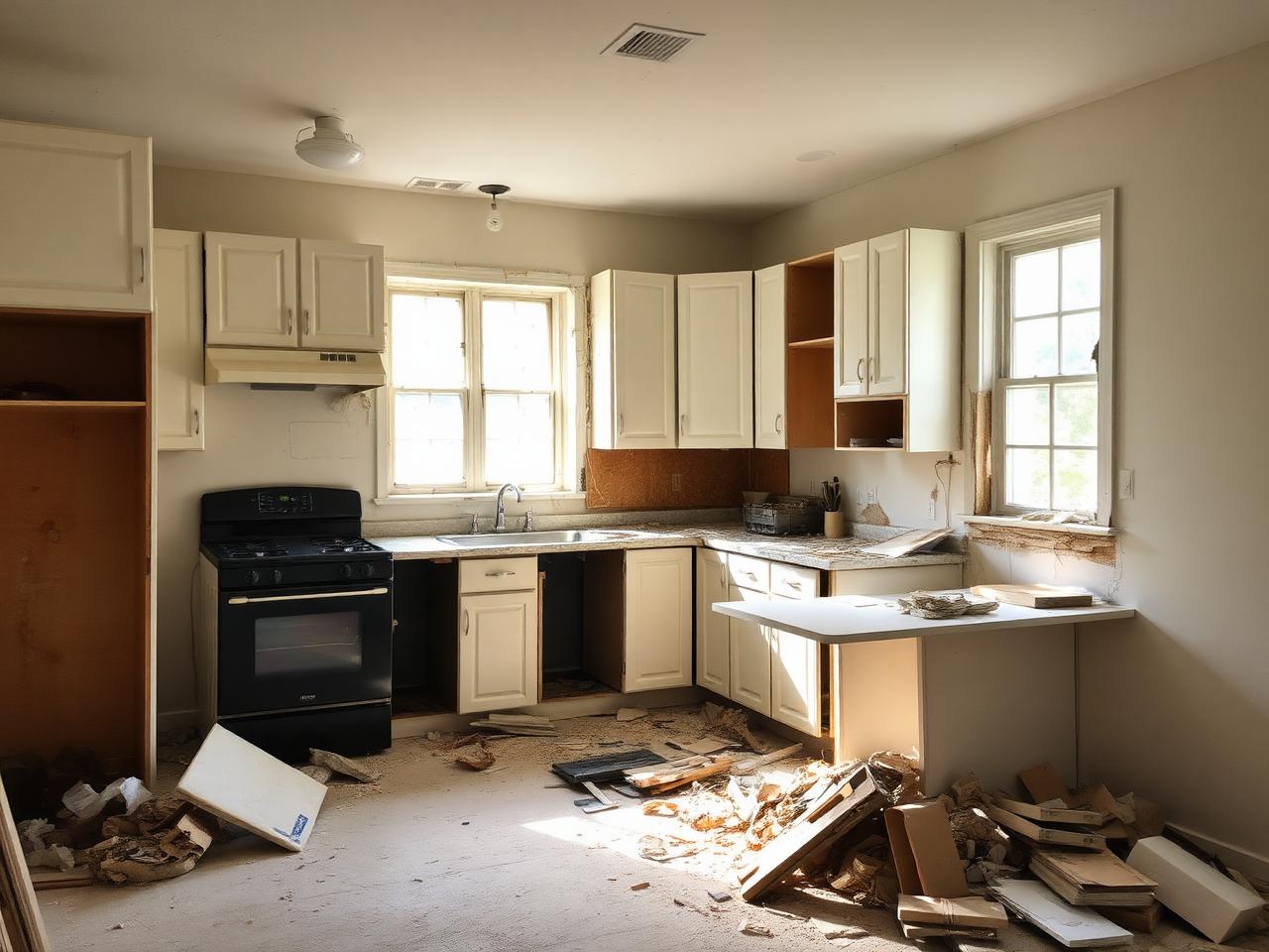 Before: Kitchen demo